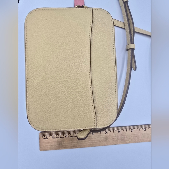 COACH X DISNEY C3404 Princess Belle Mini Camera Crossbody Bag Yellow Leather - Picture 10 of 16